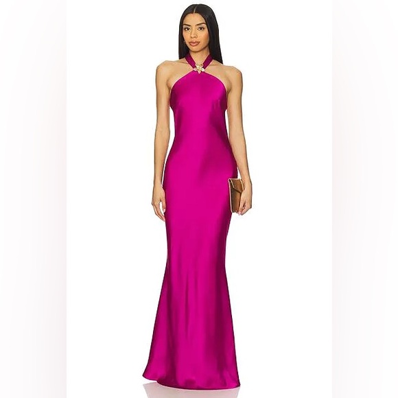Runaway The Label Dresses & Skirts - Chara Maxi Dress in Magenta